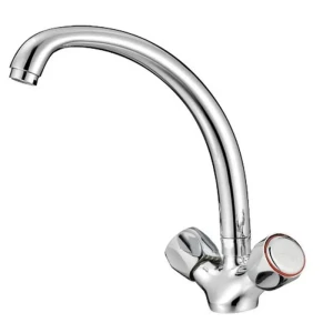 Смеситель для раковины Клевер Zoria ZR 26 двухвентильный цвет хром