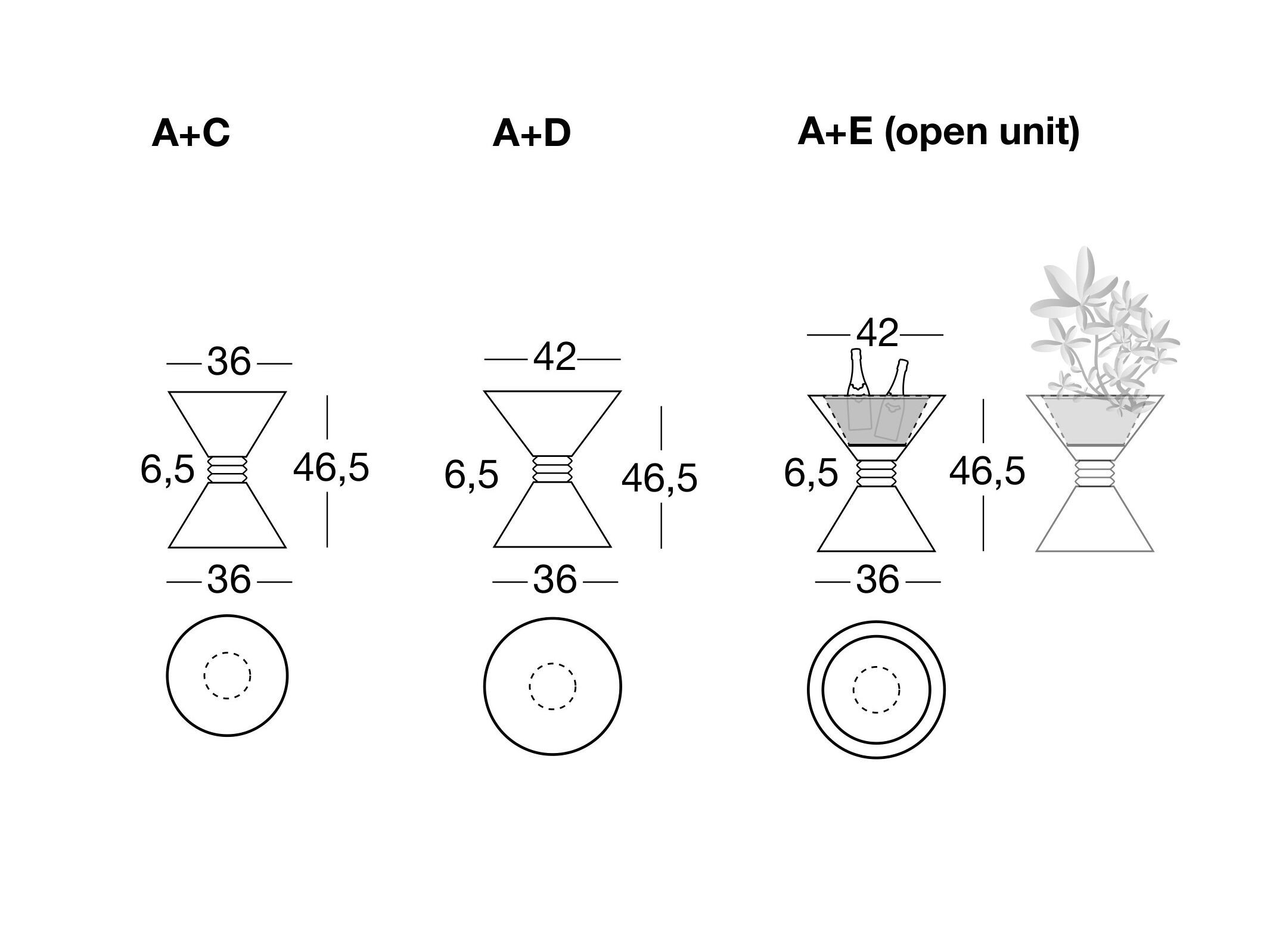 Круглый журнальный столик Longhi Blooming ARCH-00073132 - Вид №2