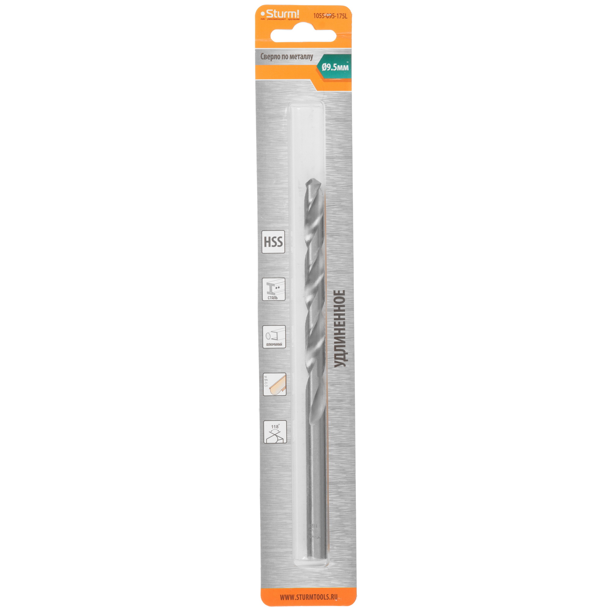 Сверло спиральное Sturm! 1055-095-175L 9158891 STDN-0071128