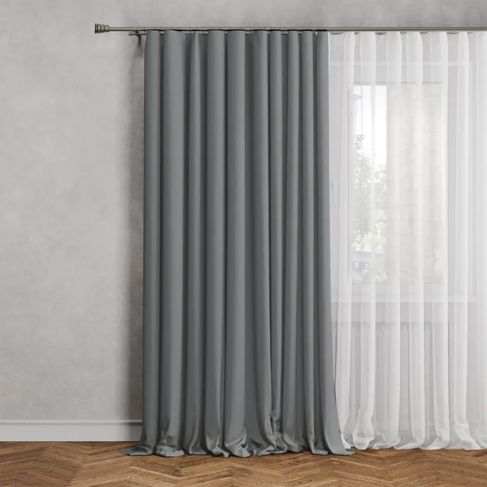 GARDEN Штора на люверсах светло-бежевая 200x280 см 89390623 STLM-1566785