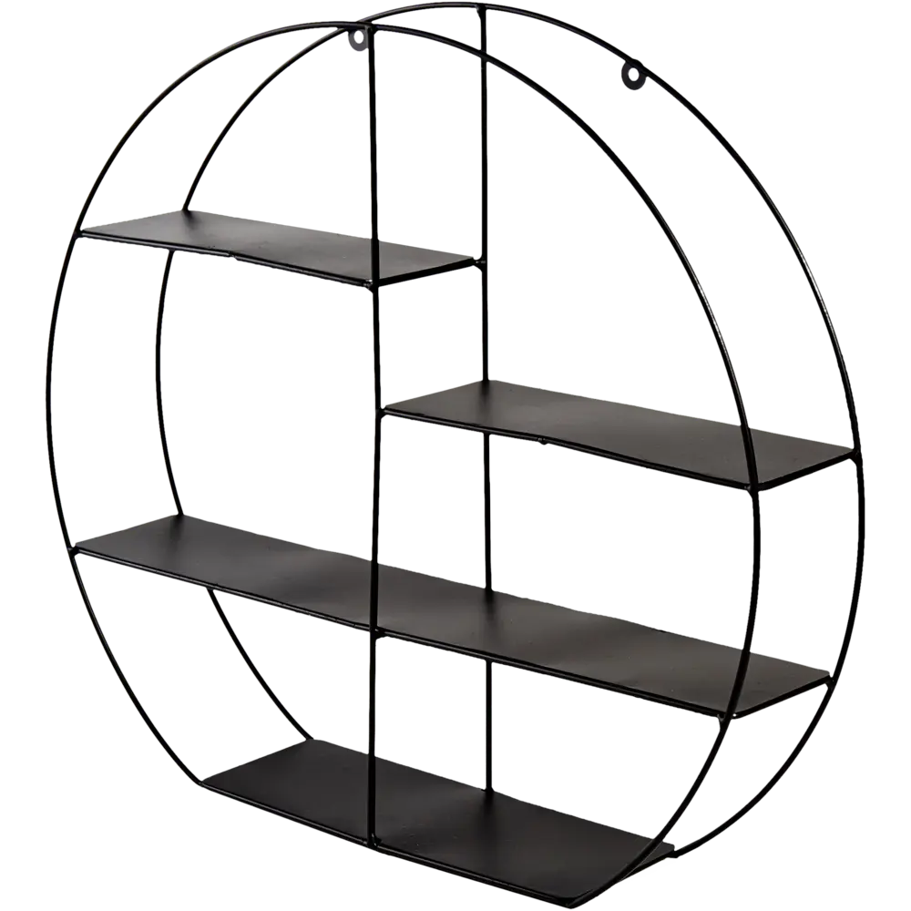 Полка настенная 95x430x10 мм металл цвет чёрный Atmosphera STLM-2131985