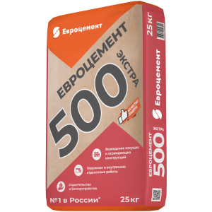 Портландцемент М500 25 кг ЕВРОЦЕМЕНТ