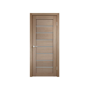 Дверь межкомнатная UNICA 1 остекленная финиш-бумага цвет серо-коричневый 200 x 60 см VELLDORIS