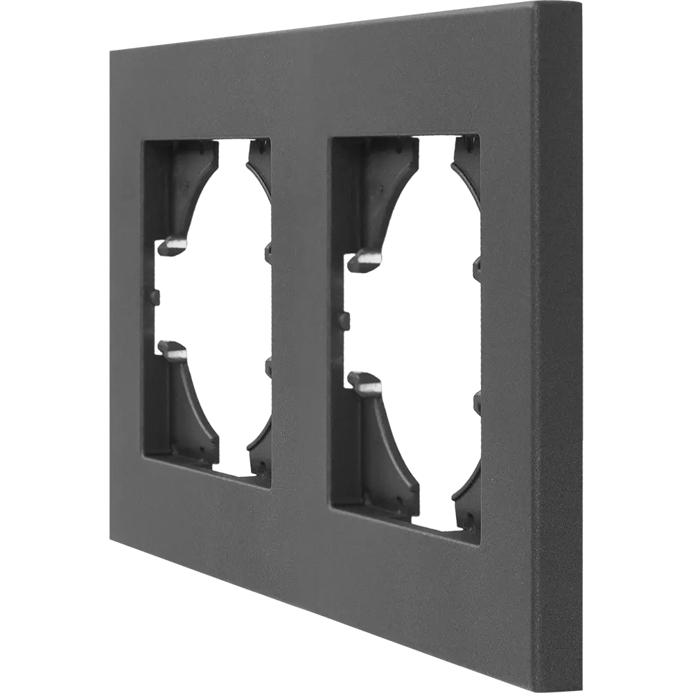 Рамка GUSI Electric City для розеток и выключателей - графит, 2 поста 84695705 Ugra STLM-0053804 - Вид №2