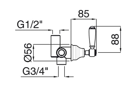 2-полосный переключатель Gaia Mobili Complements ARCH-00085009 - Вид №2