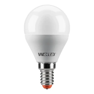 Лампа светодиодная Wolta шар E14 8 Вт 800 Лм свет тёплый белый