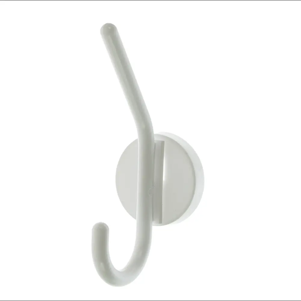 Крючок-вешалка однорожковый, пластик, цвет белый Santreyd STLM-2083282