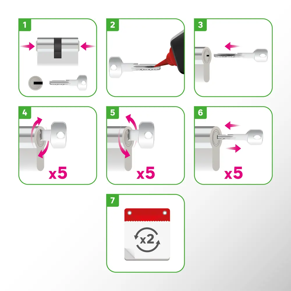 Цилиндр дверной Standers TTBL1-3030NB с защитой от взлома 82625297 STLM-0032180 - Вид №5