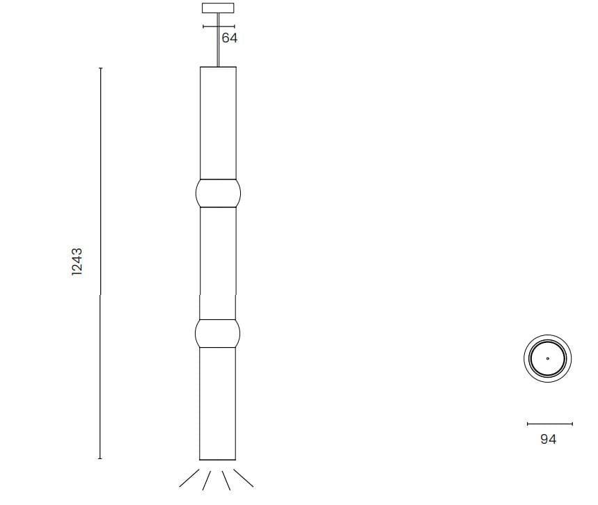 Дуб светодиодный подвесной светильник OBLURE Lightbone ARCH-00039598 - Вид №8
