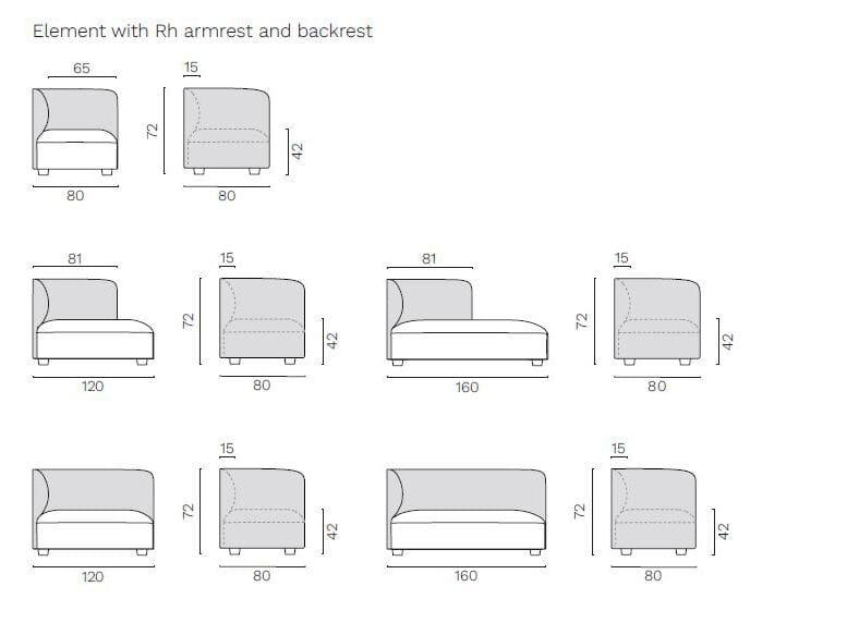 Ткань сад диван FREZZA Alplus Lounge Outdoor ARCH-00078615 - Вид №7