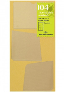 531358 Кармашки-вложения в блокнот для карт, 11 х 21 см, 3 шт. TRAVELERS
