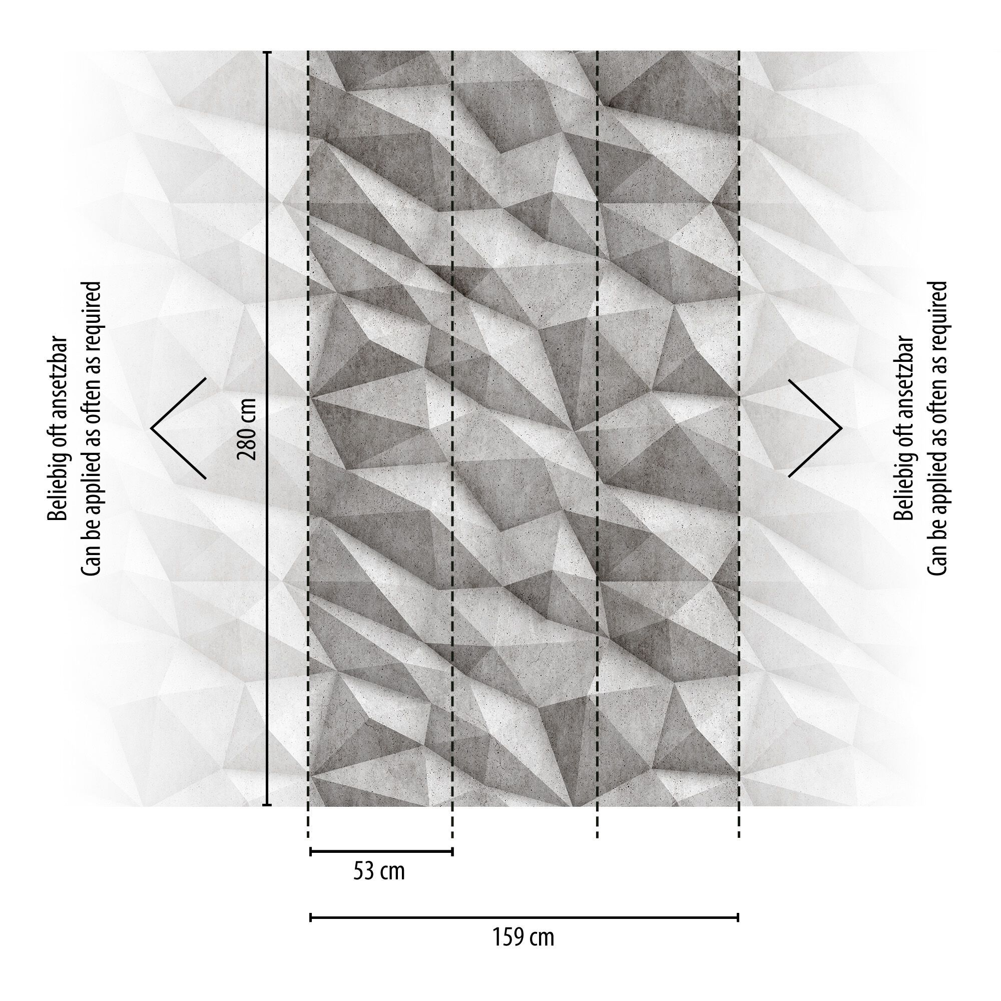 Геометрические обои из нетканого материала с эффектом цемента Architects Paper The Wall III ARCH-00028828 - Вид №2