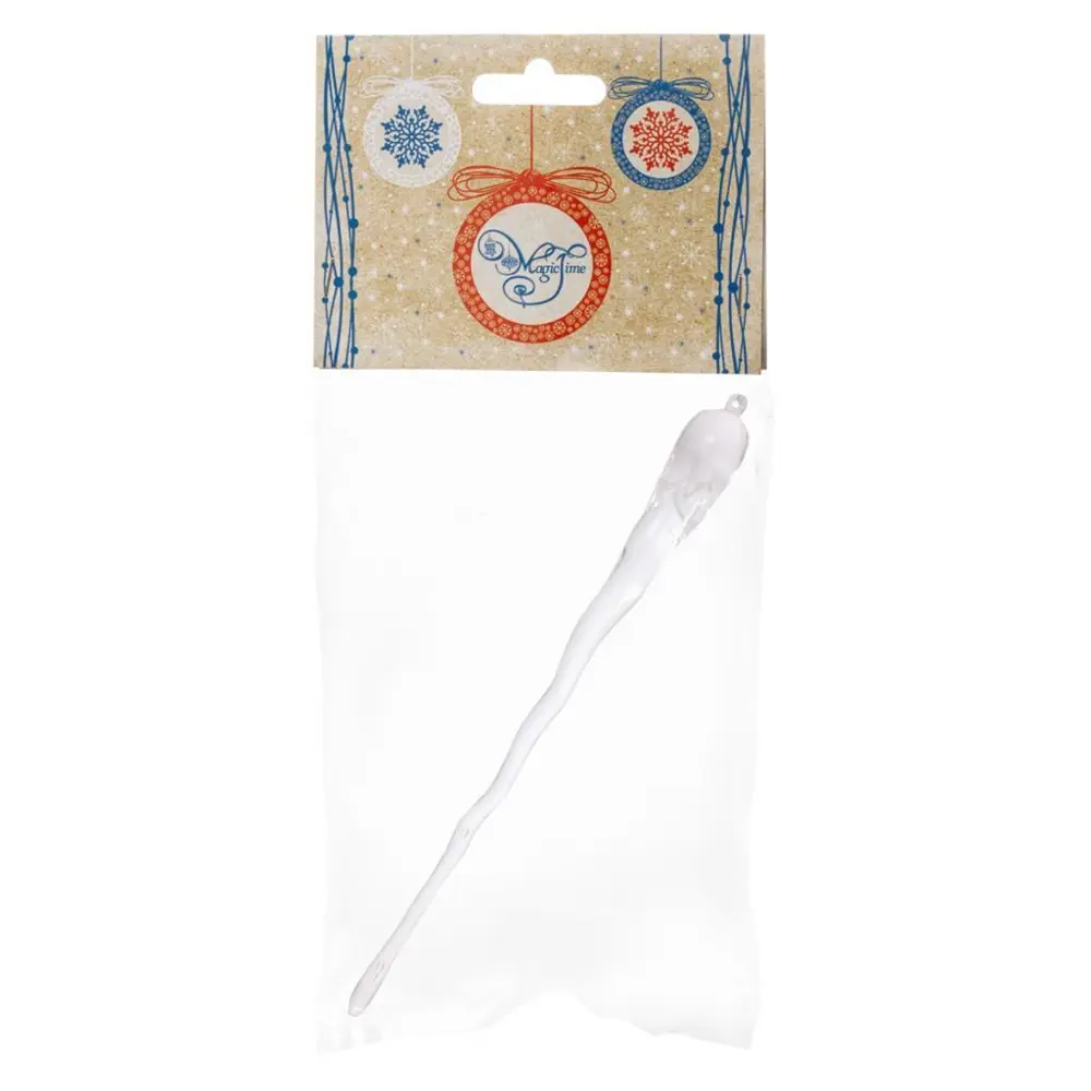 89381683 Украшение елочное «Сосулька», 30.5x3.6 см, цвет прозрачный STLM-1512475 Santreyd  - Вид №1