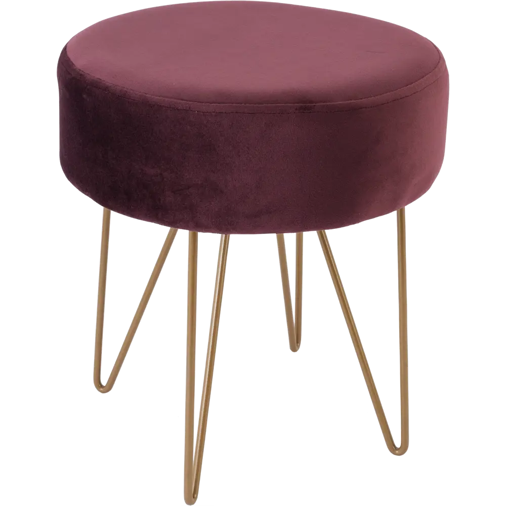 Табурет круглый Atmosphera 157195B ø35 h39.5 см, цвет сливовый STLM-2034695