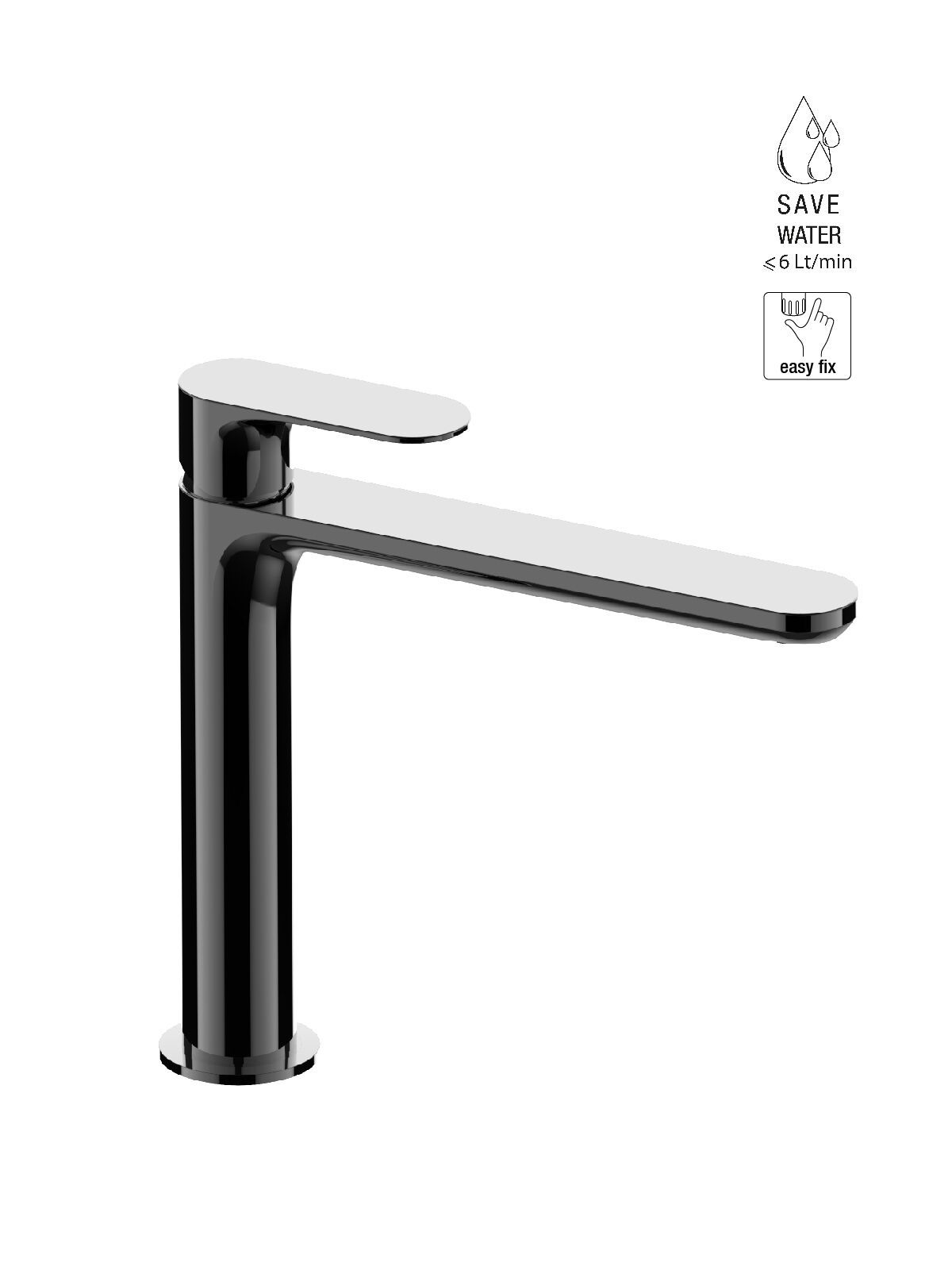 Смеситель для раковины с одним отверстием без слива Rubinetterie Frattini Lea ARCH-00148835 - Вид №5