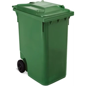 Мусорный бак 360 л цвет зеленый