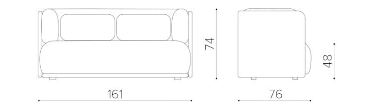 2-местный диван True Design шо ARCH-00064551 - Вид №6