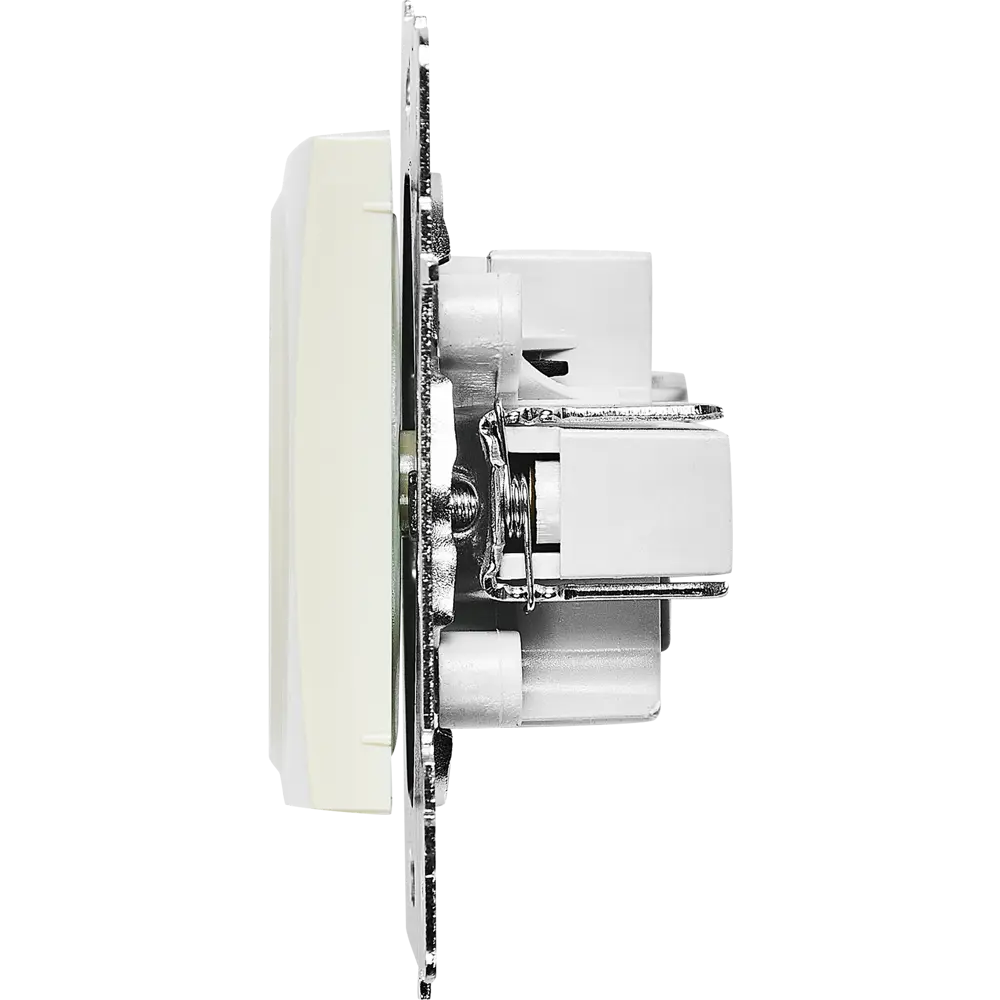 Розетка Lezard Karina без заземления цвет кремовый STLM-2046147 - Вид №2