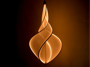 Ткань ручной работы светодиодный подвесной светильник