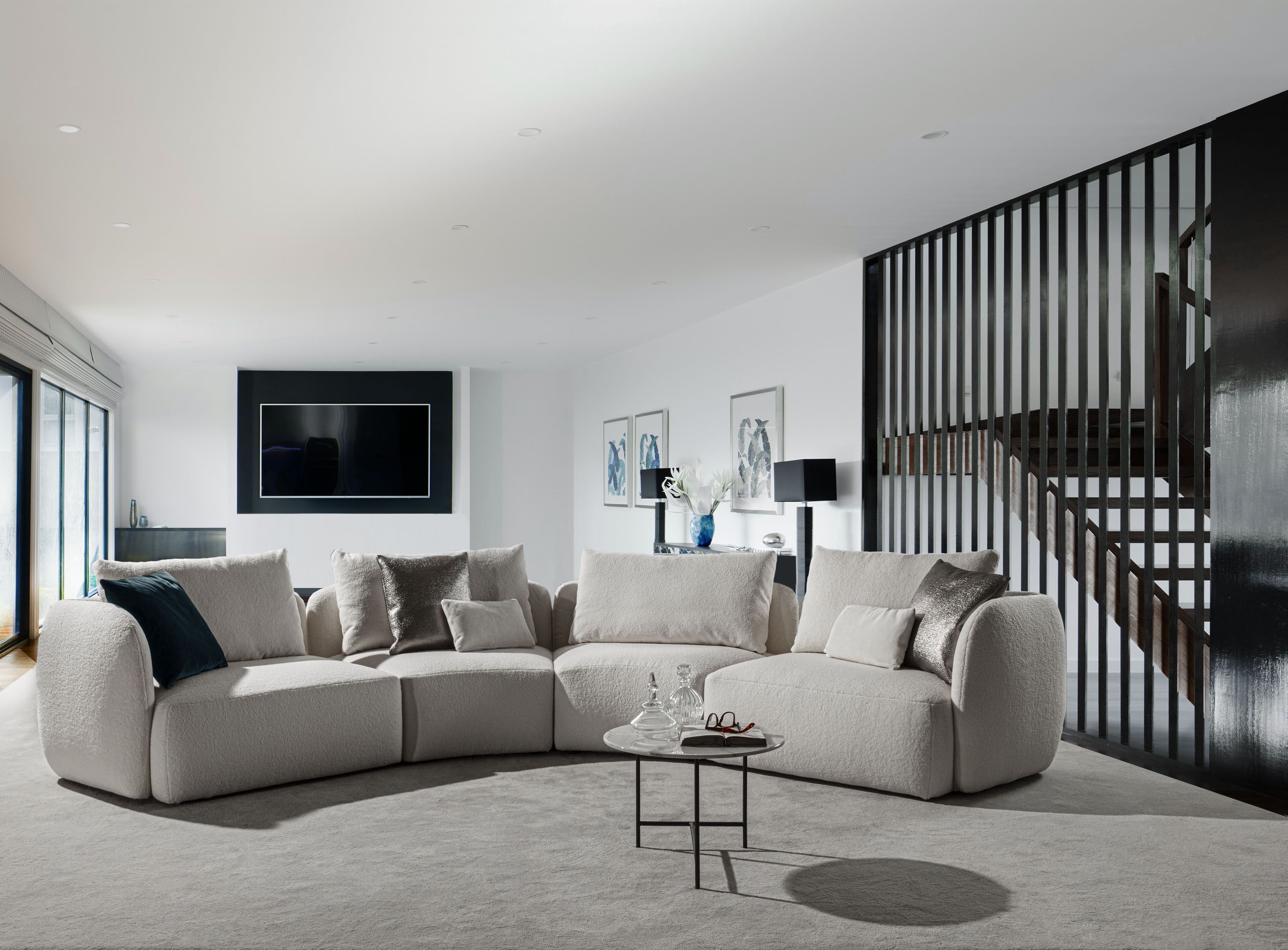 Тканевый съемный изогнутый модульный диван GRUPPO FOX день Фокса ARCH-00099801 - Вид №9