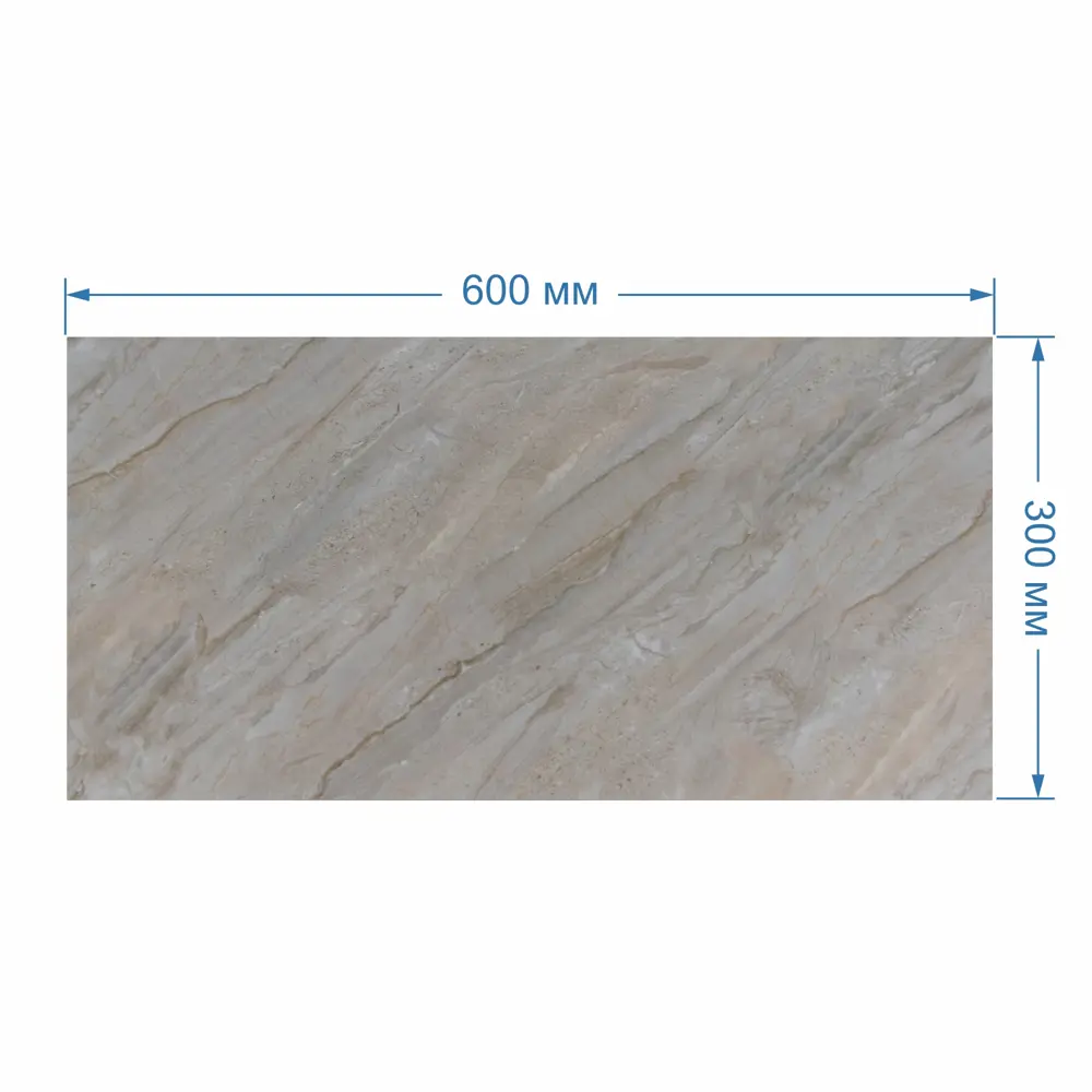 Стеновая панель ПЭТ Мрамор сиенский 645x310x16 мм 0.18 м² 89454197 STLM-2203363 Santreyd  - Вид №3