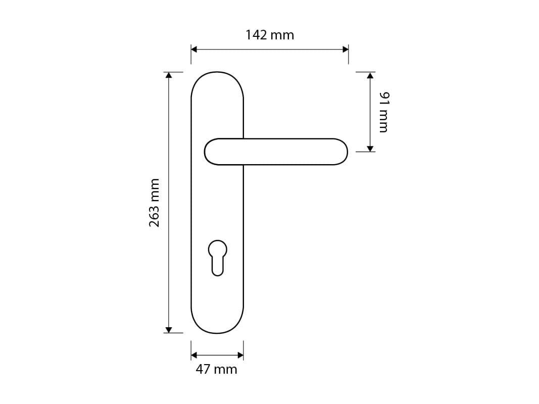 Классический стиль латунная ручка на пластине LINEA CALI' ARCH-00029184 - Вид №4