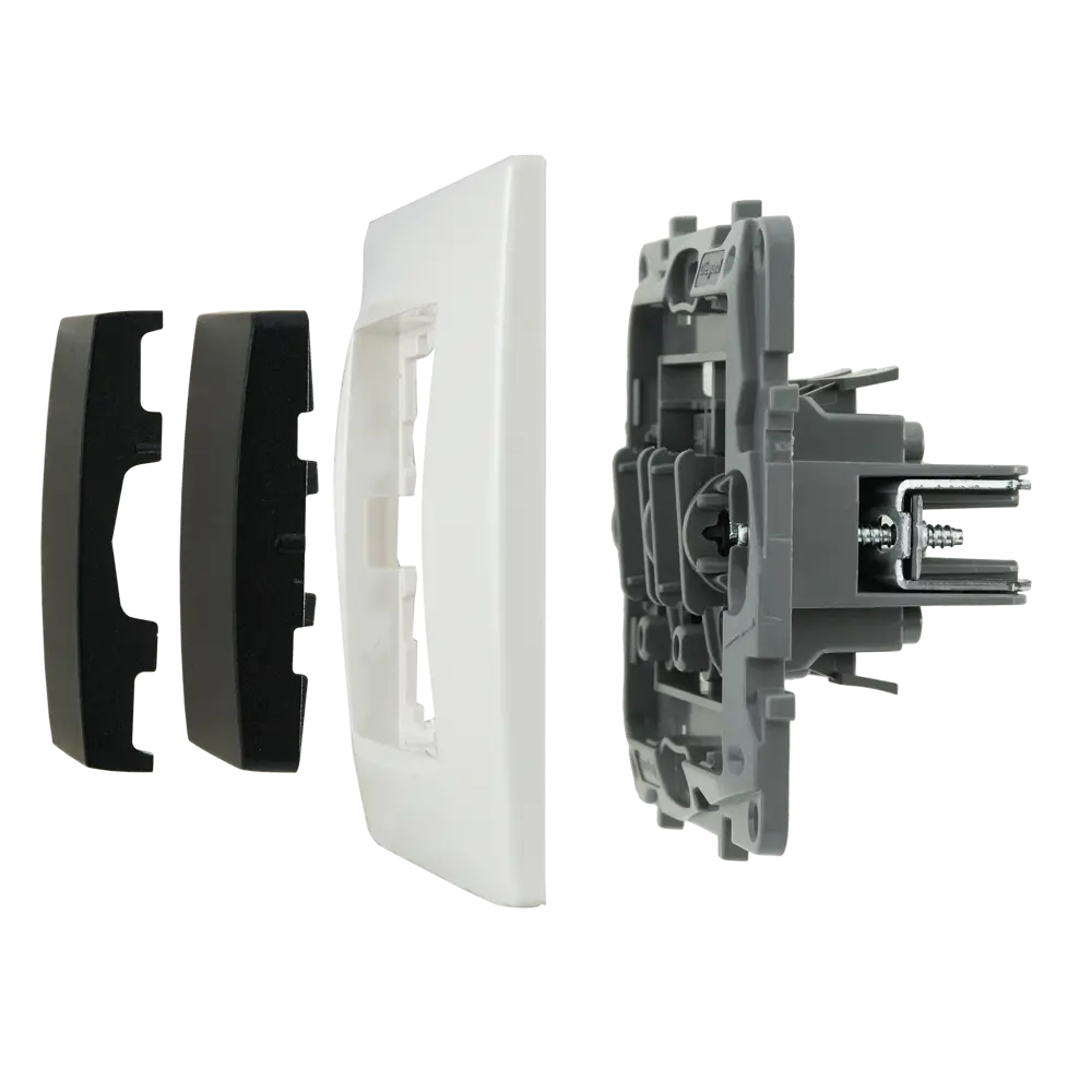 Legrand Etika: двухклавишный выключатель с подсветкой в стиле антрацит 82496733 STLM-0028736 - Вид №6