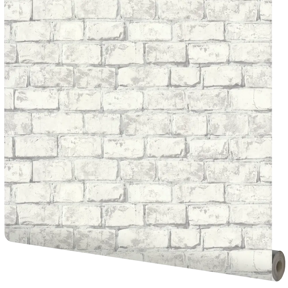 Обои флизелиновые Inspire Rock серо-белые 1.06 м White 0 STLM-2093282