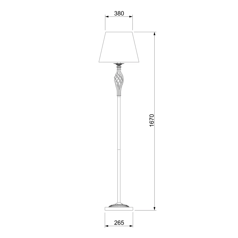 Торшер Eurosvet Selesta цвет античная бронза STLM-2171808 - Вид №8