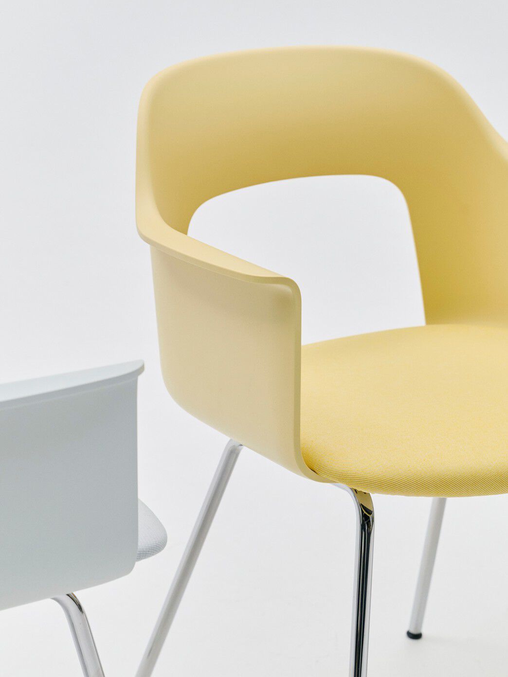 Полипропиленовый стул с подлокотниками с открытой спинкой Hay макет ARCH-00062765 - Вид №40