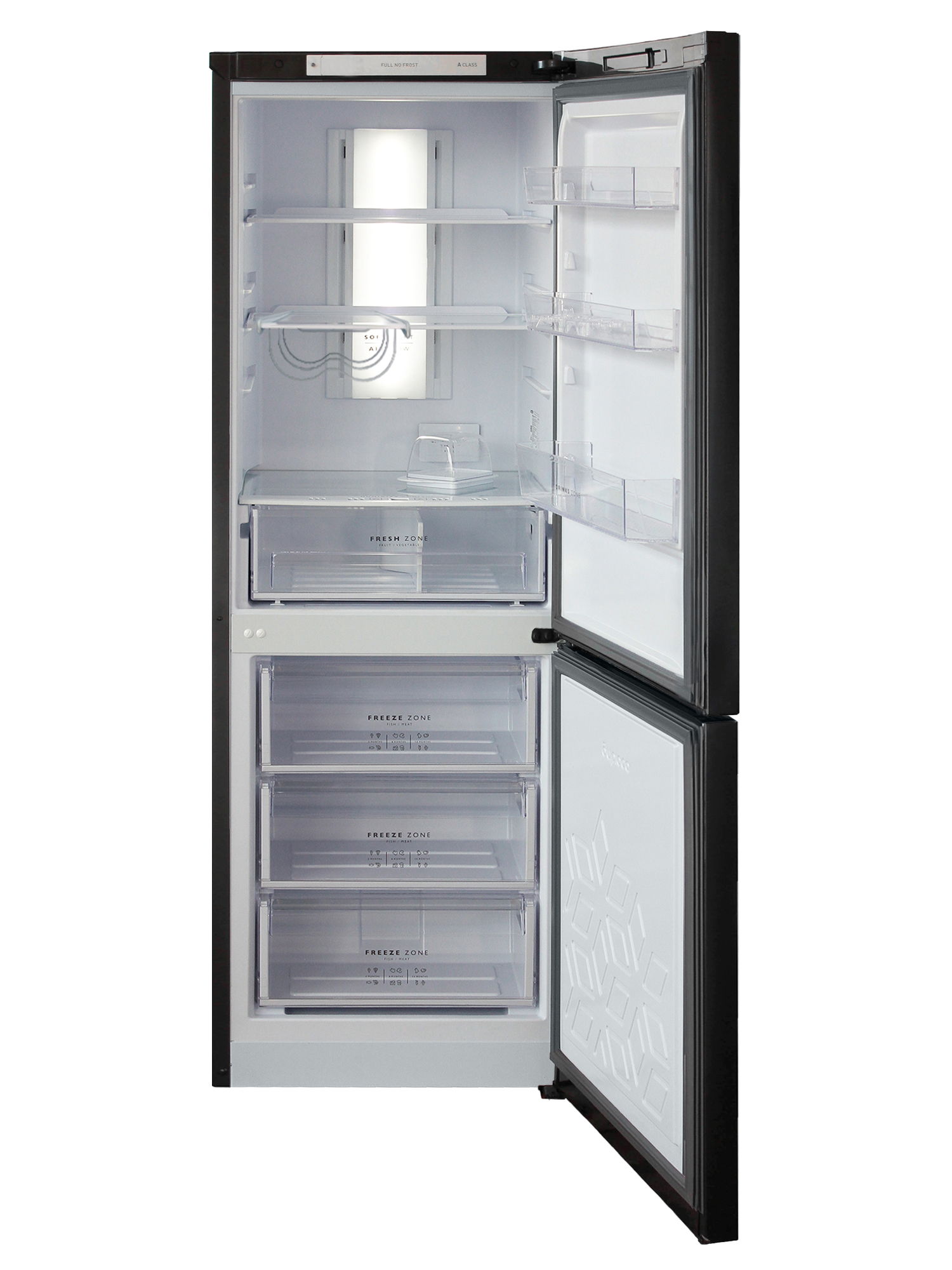 9081559 Холодильник с морозильником   Бирюса B920NF черный STDN-0011158 - Вид №1