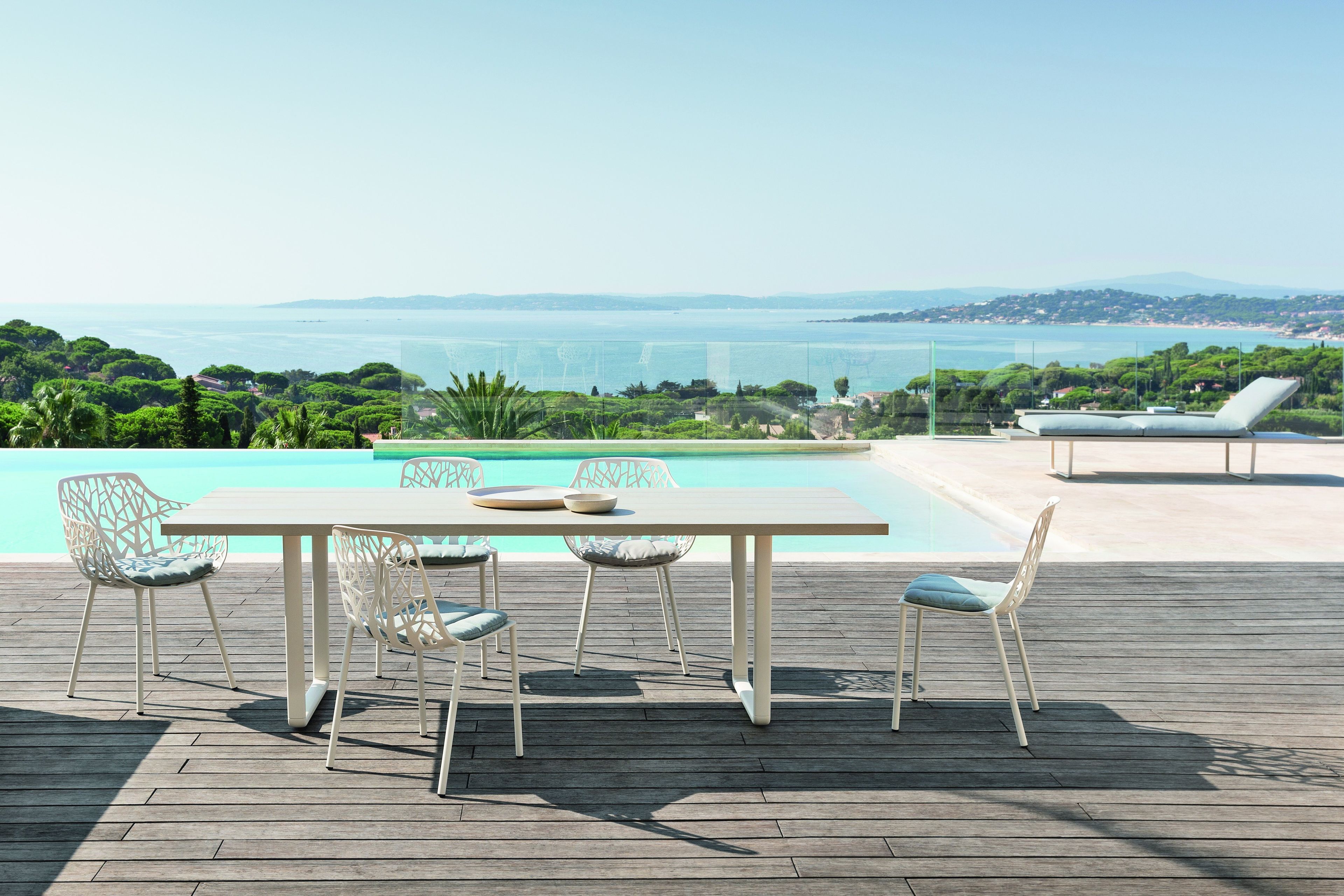 Деревянный алюминиевый прямоугольный садовый стол FAST Orizon ARCH-00043605 - Вид №3