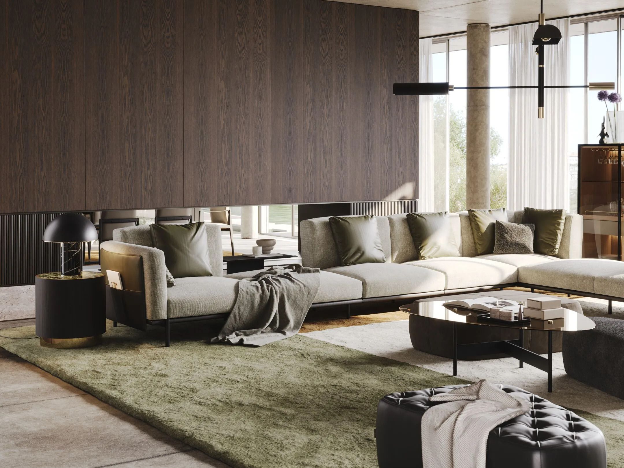 Модульный диван Laskasas холст ARCH-00126063 - Вид №1