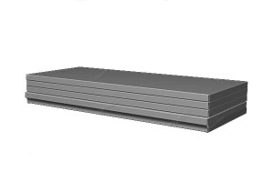 16354551 Упаковка полок для стеллажа 1000х500мм, серый металлик, 5 шт 05.155-9007 FERRUM