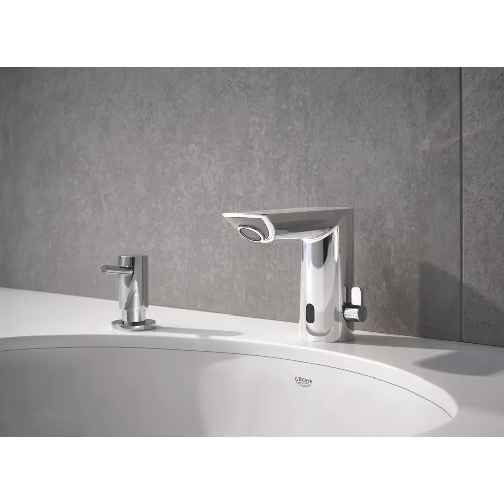 Смеситель для раковины Grohe Bau Cosmopolitan E 36451000 сенсорный цвет хром STLM-2058949 - Вид №8
