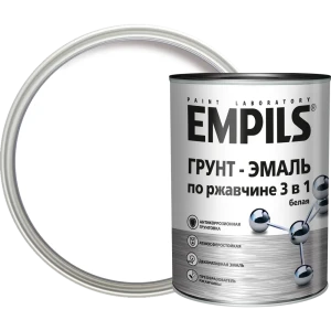Грунт-эмаль по ржавчине 3в1 Empils PL гладкая цвет белый 0.9 кг