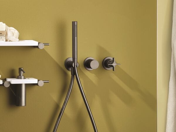 Настенный однорычажный смеситель для ванны с ручным душем Ritmonio Diametro35 Cross ARCH-00089586