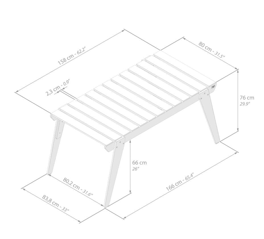 Прямоугольный садовый стол из тикового дерева Mobili Fiver Елена ARCH-00065787 - Вид №8
