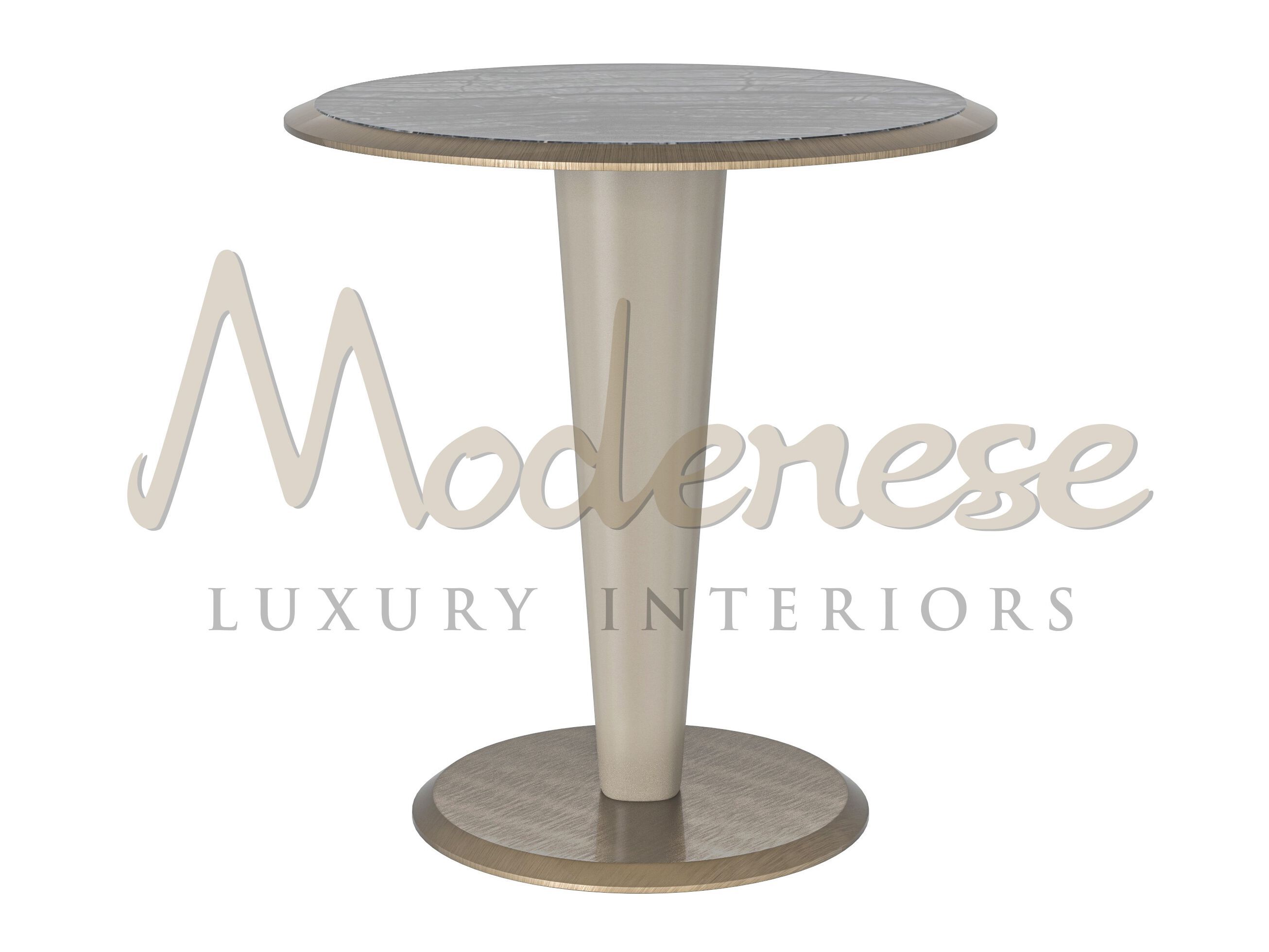 Высокий круглый мраморный журнальный столик Modenese Luxury Interiors ECLIPSE ARCH-00112875