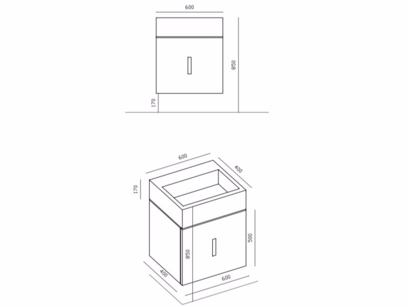Шкаф для умывальника с дверцами Galassia плюс дизайн ARCH-00003502