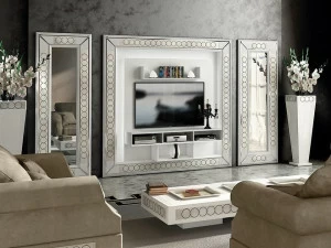 Vismara Design Оборудованная стена со встроенным освещением с подставкой под телевизор Desire