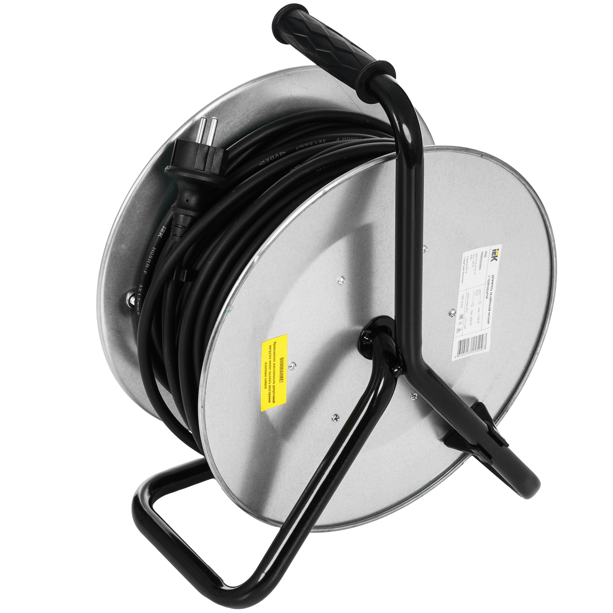 Удлинитель силовой IEK УК40 черный 9110687 STDN-0145142 - Вид №1