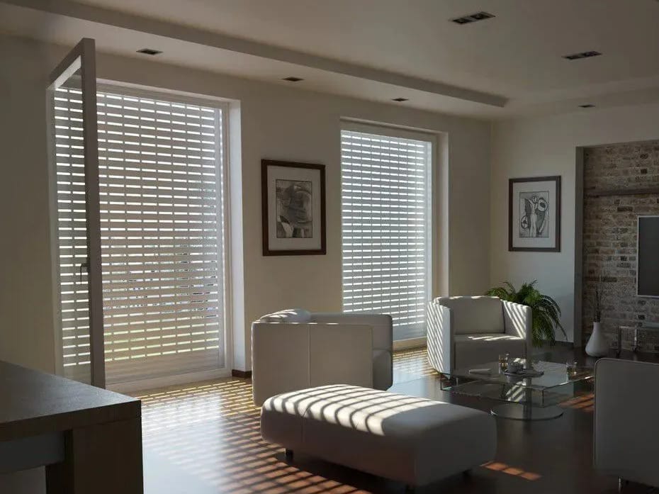 Штранг-прессованные алюминиевые жалюзи с прорезями для защиты от взлома Mv Line специальные рольставни ARCH-00088086