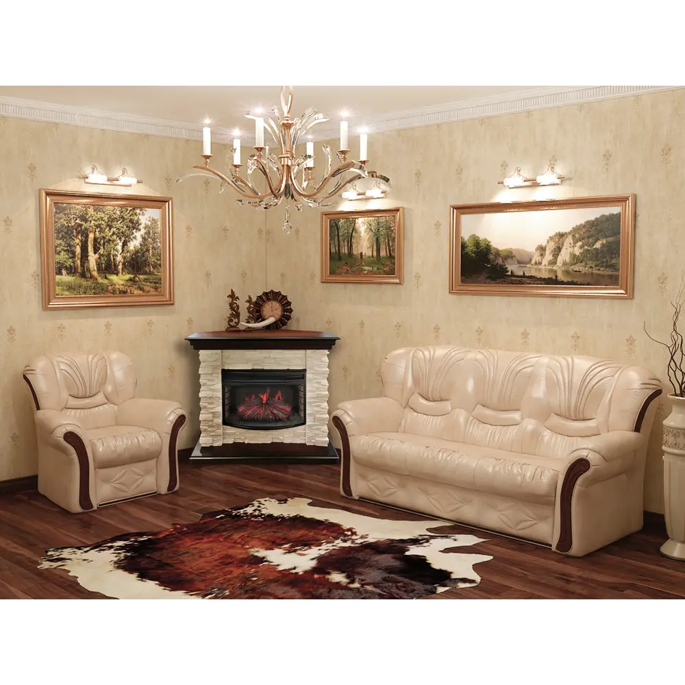 Обрамление угловое Elford Corner 25 для электрического очага REALFLAME STLM-2032116 - Вид №2