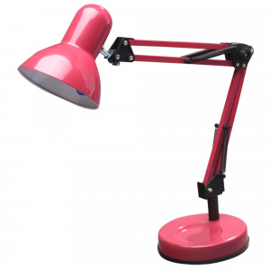 Настольная лампа Ennis 1xE27х40 Вт, металл/пластик, цвет розовый INSPIRE
