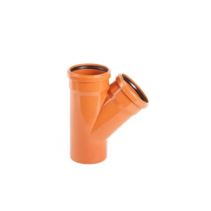 Тройник Хемкор d200x200 мм 45° пластиковый для наружной канализации