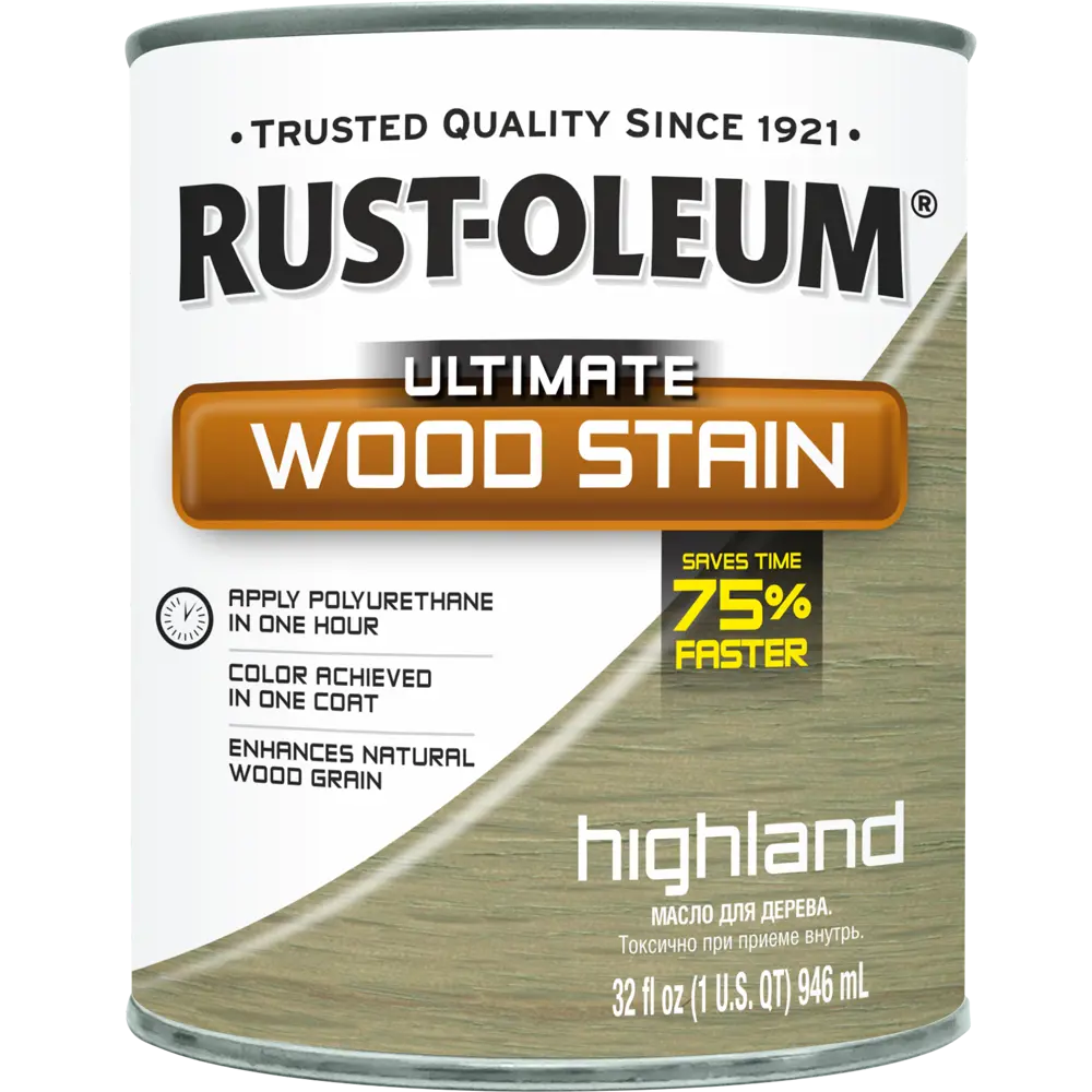 Масло тонирующее Ultimate цвет высокогорье 0.946 л RUST-OLEUM STLM-2175095 - Вид №1