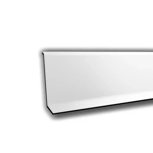 Плинтус напольный Профиль-Опт 1500x60x10мм алюминий цвет белый