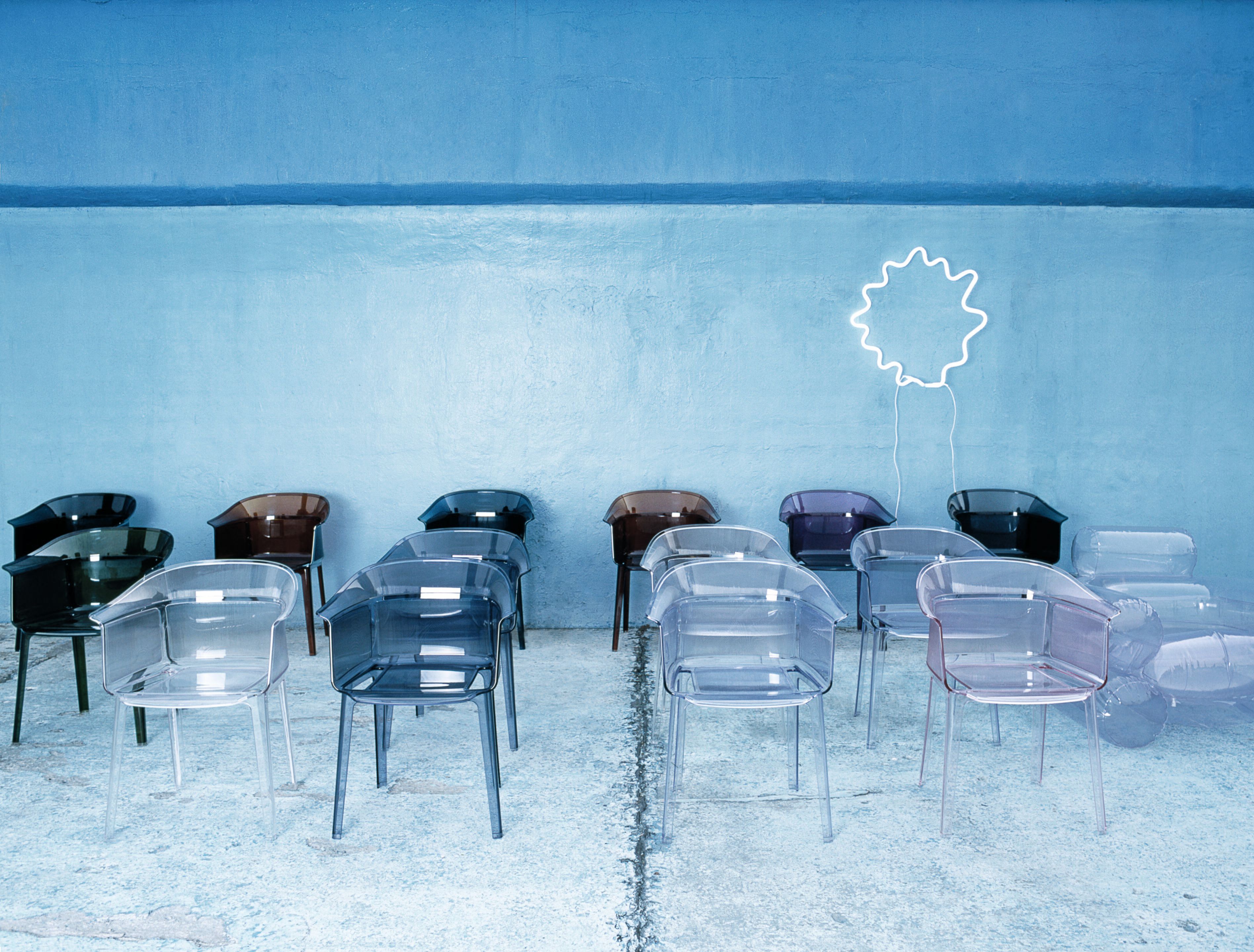 Штабелируемый стул из поликарбоната с подлокотниками Kartell PAPYRUS ARCH-00062058 - Вид №5