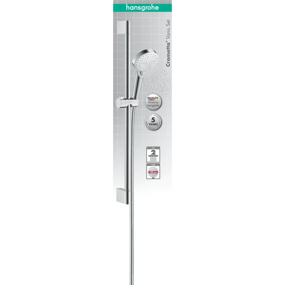 Набор душевой Hansgrohe Crometta Vario 2 режима цвет хром STLM-2207063 - Вид №5